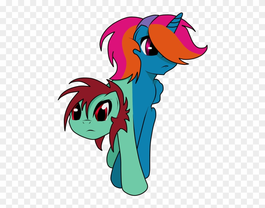 Furiosthestral, Conjoined, Cute, Ettin, Ettin Pony, Clipart