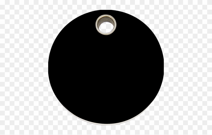 Red Dingo Plastic Tag Circle Black Clipart