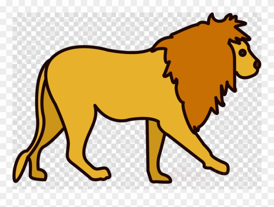 Lion Clipart Lion Cat Symbol - Png Download