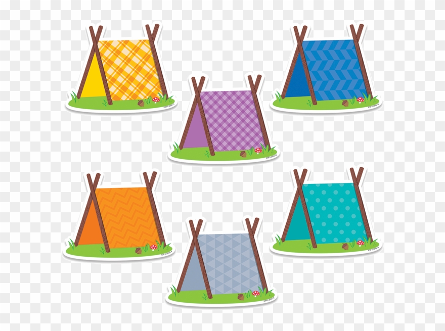 Cut Outs Pup Tents 6 Inch Clipart