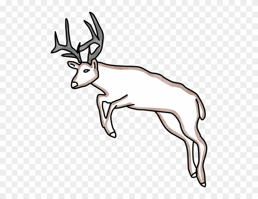 Crescent Moon 9190290, Deer Jumping Clipart