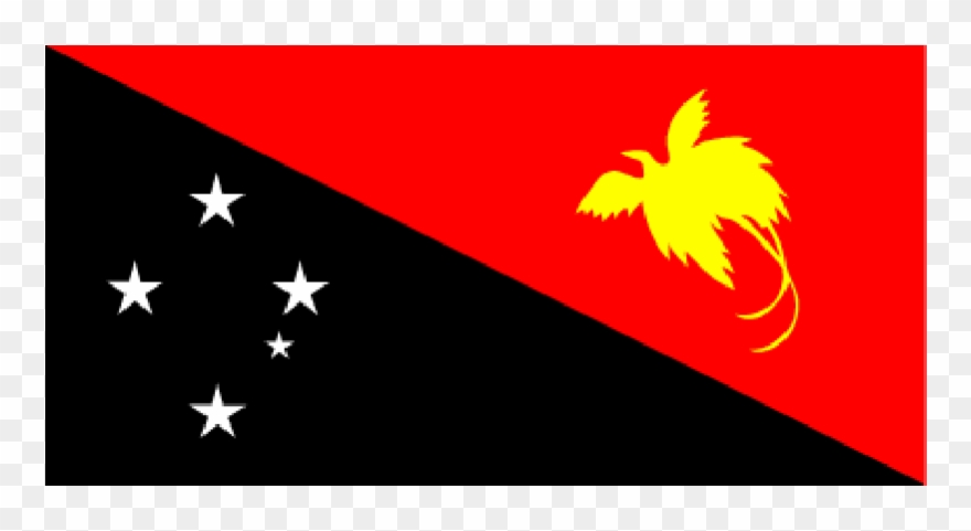 Papua New Guinea Courtesy Flag Clipart