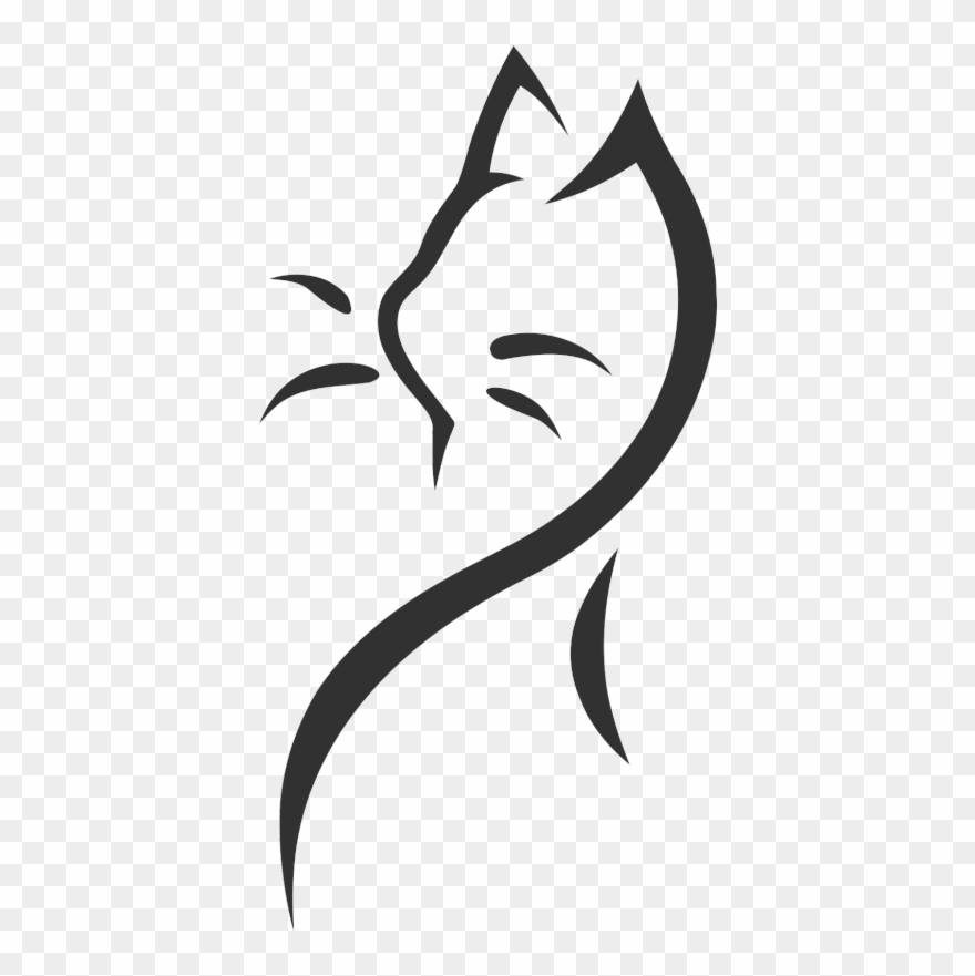 Black Cat Tattoo Clipart