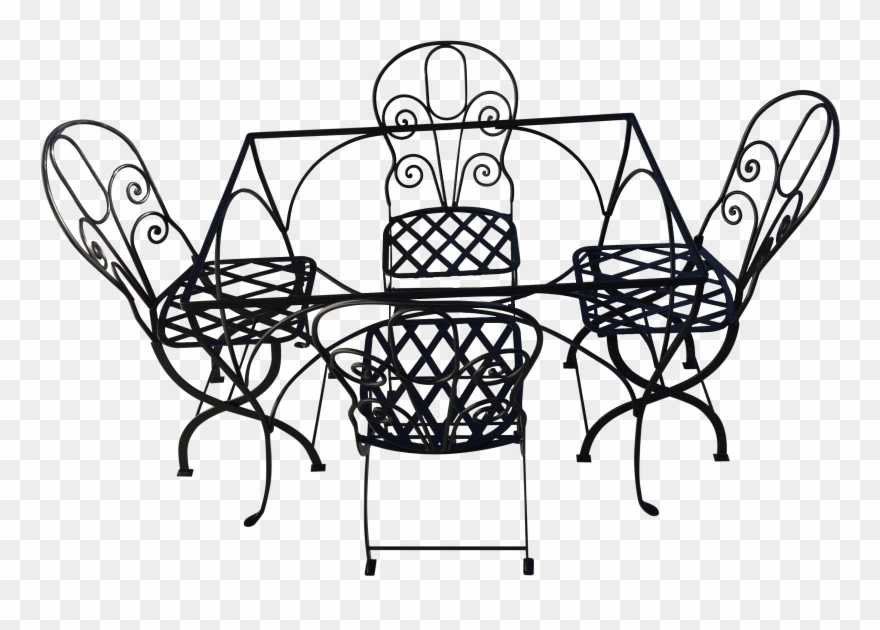 Mexican Modern Iron Dining Clipart