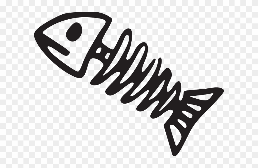 Cartoon Fish Bones Clipart