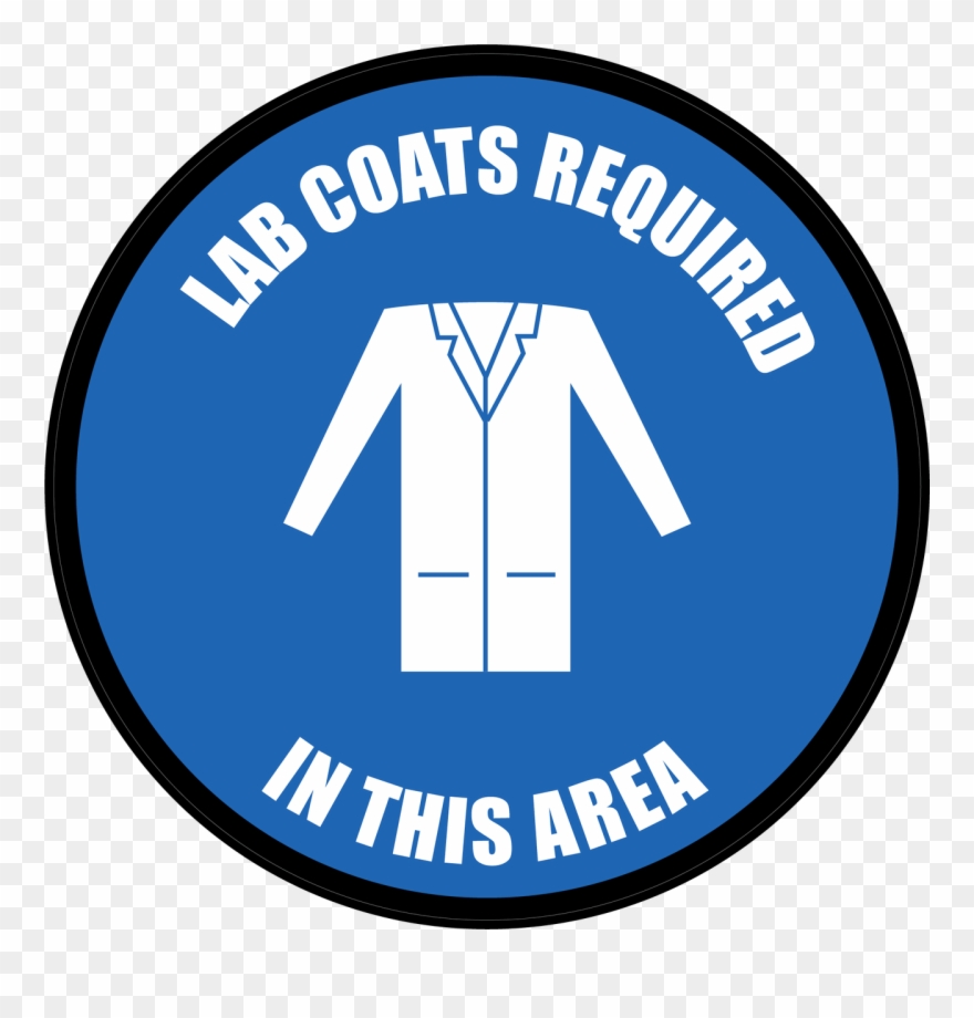 Lab Coats Required In This Area Floor Sign Personal Clipart