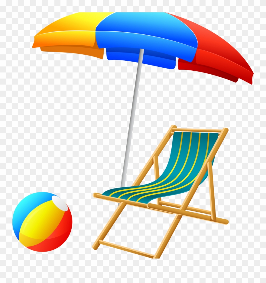 Clip On Beach Umbrella - Png Download