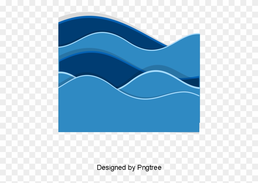 Wave Transparent Wave Element Blue Water Waves Transparent Clipart