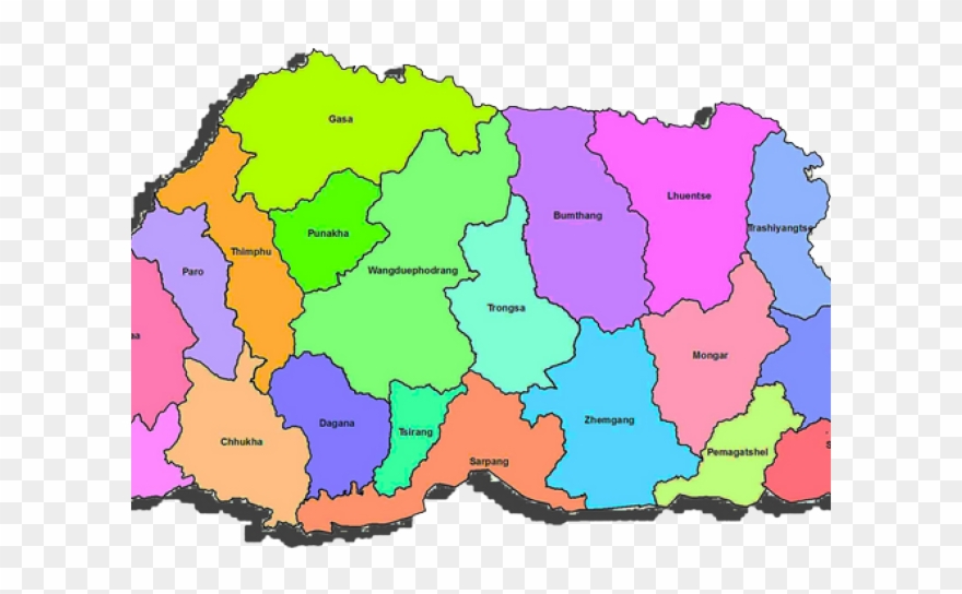 Bhutan Clipart Bhutan Map - Png Download