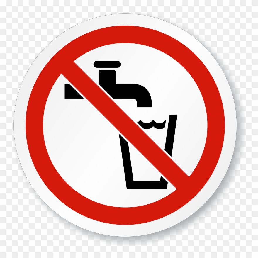 No Water Sign Clipart