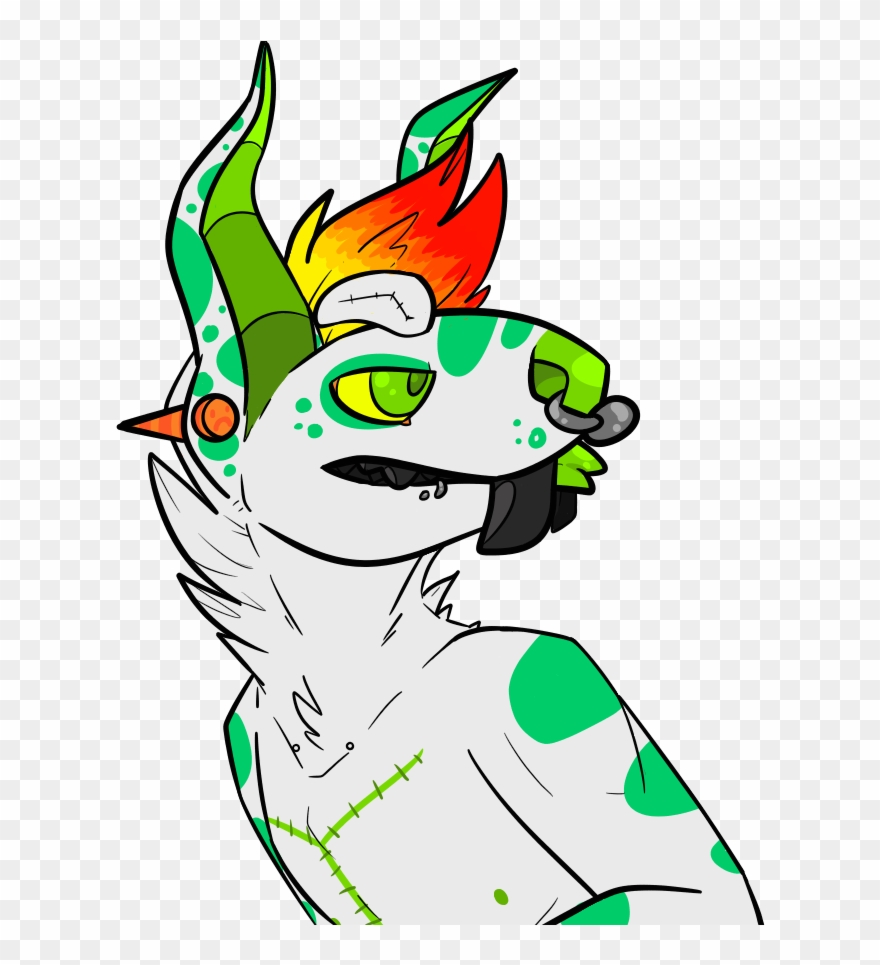 Drawing Smirk Fanged Clipart