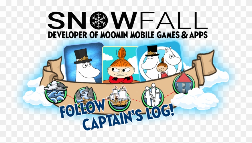 Join Moomin Adventure Follow Captain's Log Clipart