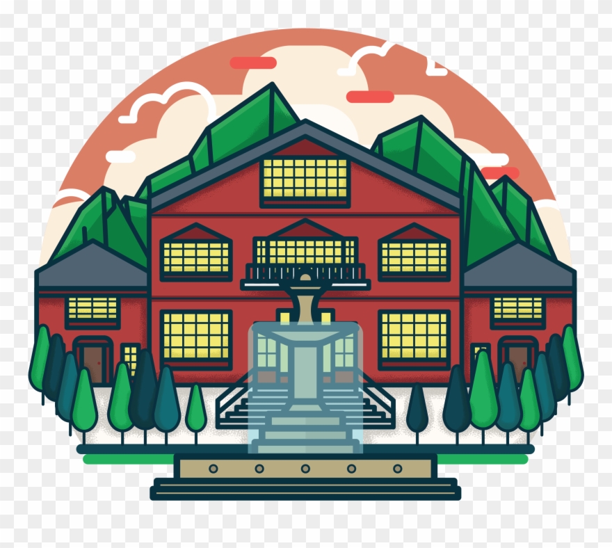 An Institute Located In A Private Area Of Salem Center, Clipart