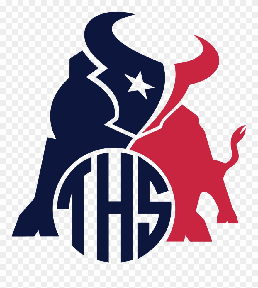 Houston Texans Toro Monogram Decal Clipart