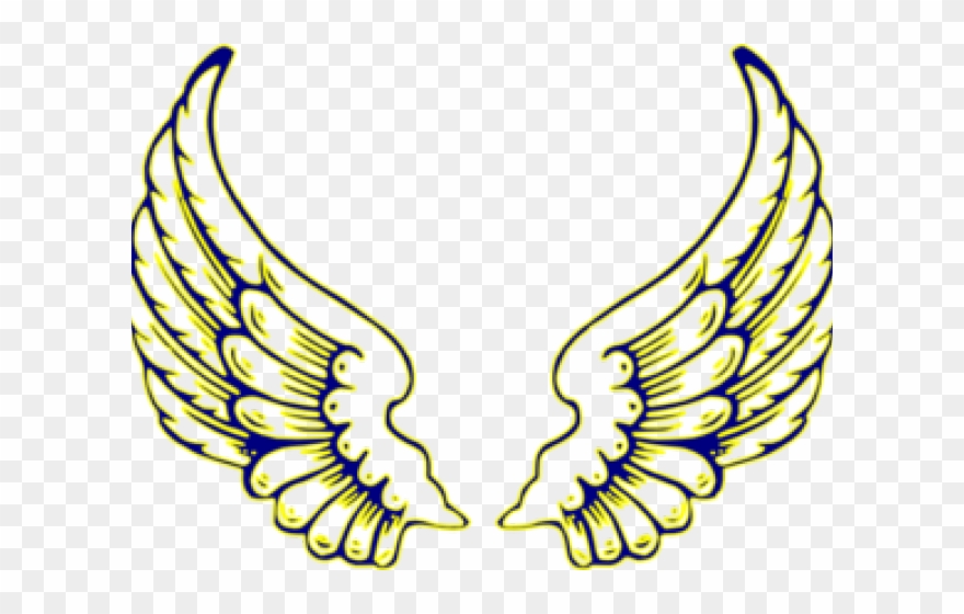 Wings Clipart Yellow - Png Download