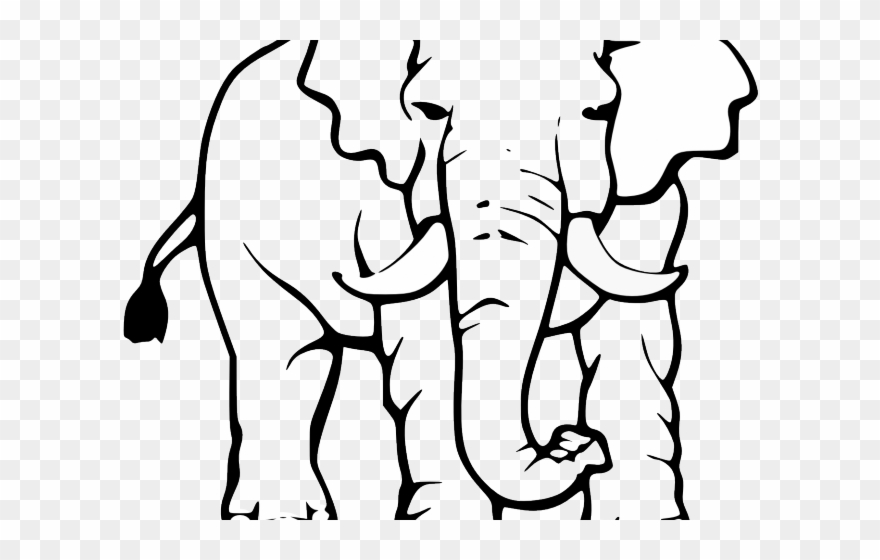 Elephant Clipart Wedding - Png Download