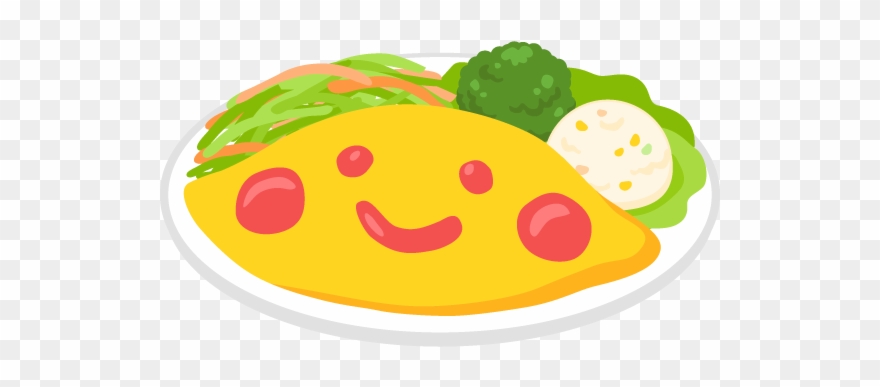 Smiley Face Omelette Rice Free Png And Vector Clipart