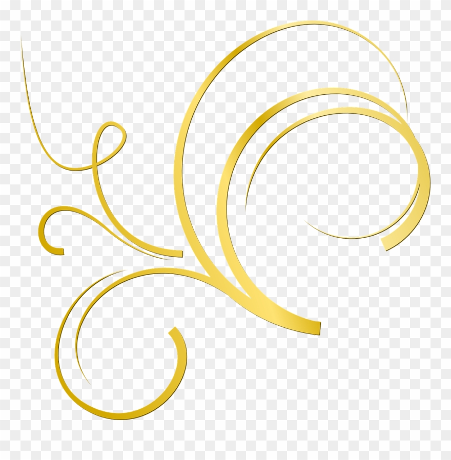 Gold Ornament Deco Curlicue Png Image Clipart