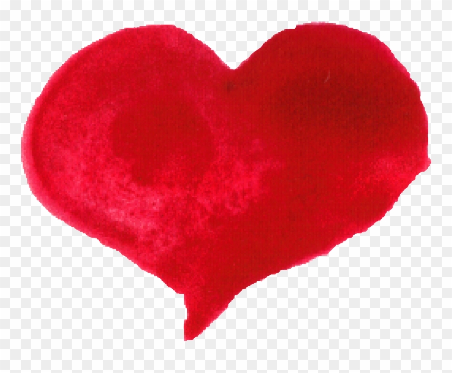 Clipart Heart Brush Stroke - Png Download