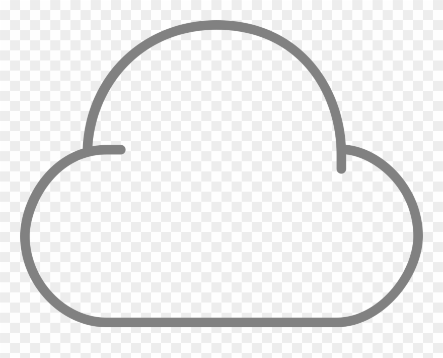 Line Style Icons Cloud Clipart