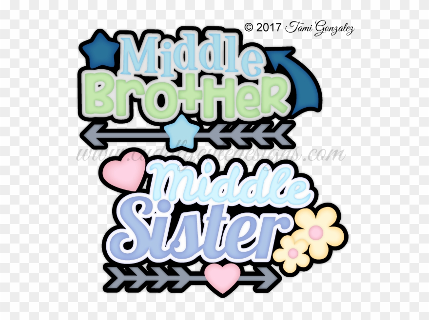 Middle Sibling Titles Clipart