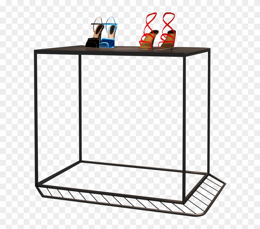 Shelf Shoe Store Shoe Rack Display Iron Showcase Bags Clipart