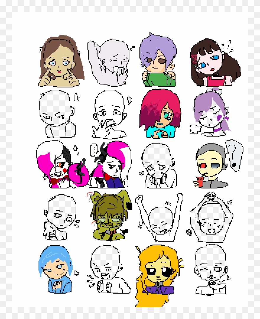 Choose Any Blank One To Draw By Frost-bite Clipart