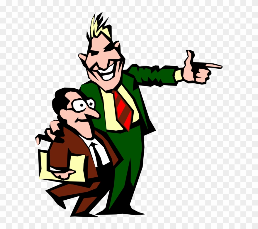Naive Executive Led Down Image Illustration Of Clipart