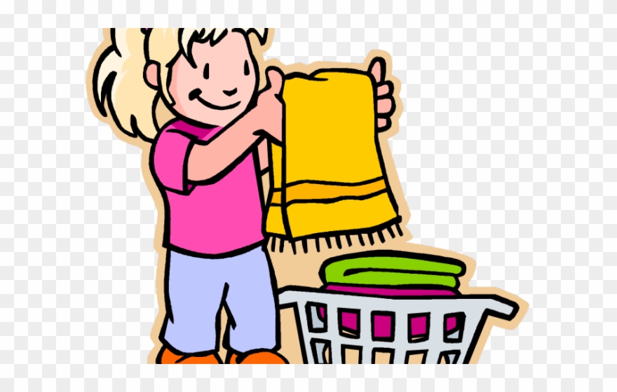 Little Girl Clipart Chore - Png Download