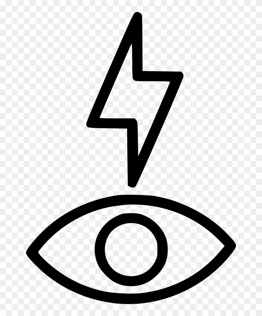 Redeye Lightining Bolt Svg Clipart