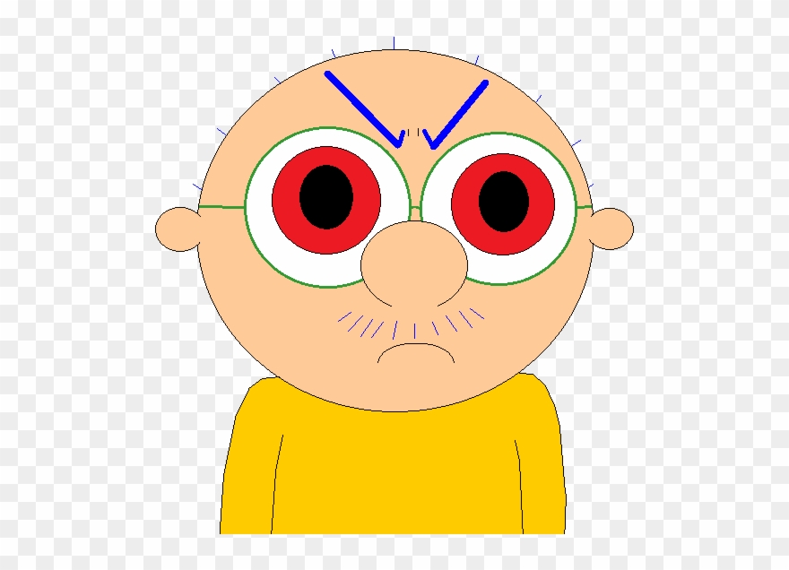 Joey Slikk With Short Mustache And Red Eyes Angry 800 Clipart