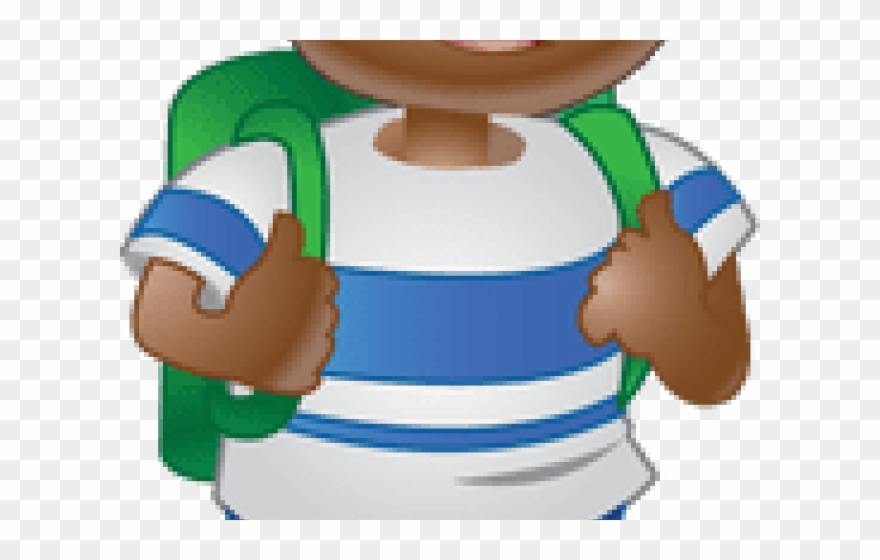 Little Boy Clipart Bag Clipart - Png Download