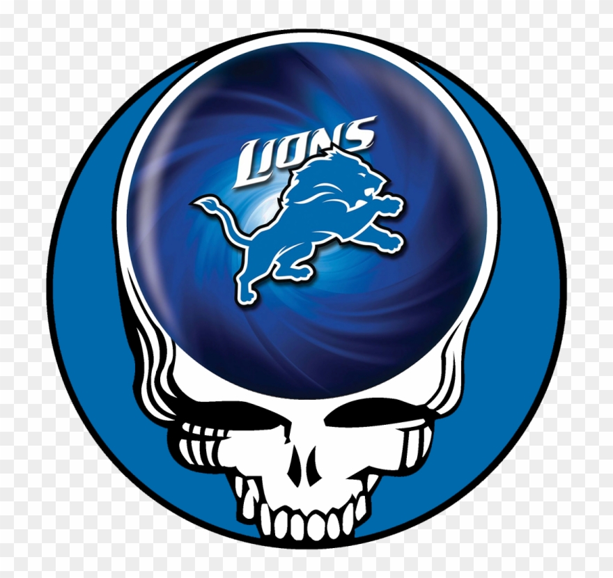 Detroit Lions Skull Logo Decals Stickers Clipart
