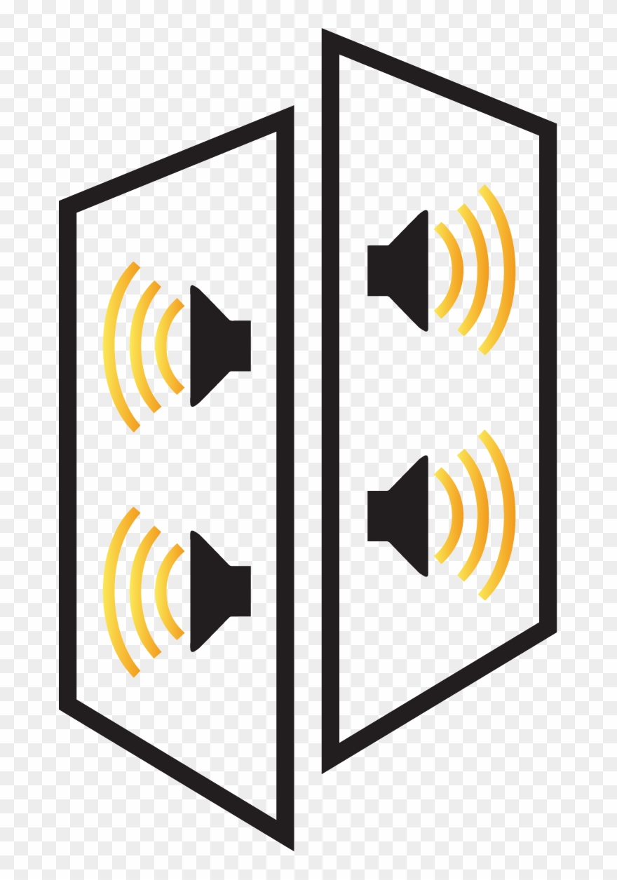 2 Way Rear Speakers Clipart