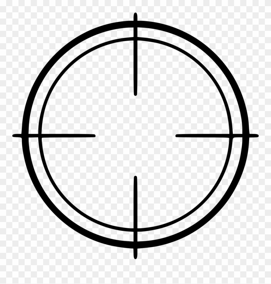 Png Thin Crosshairs Clipart