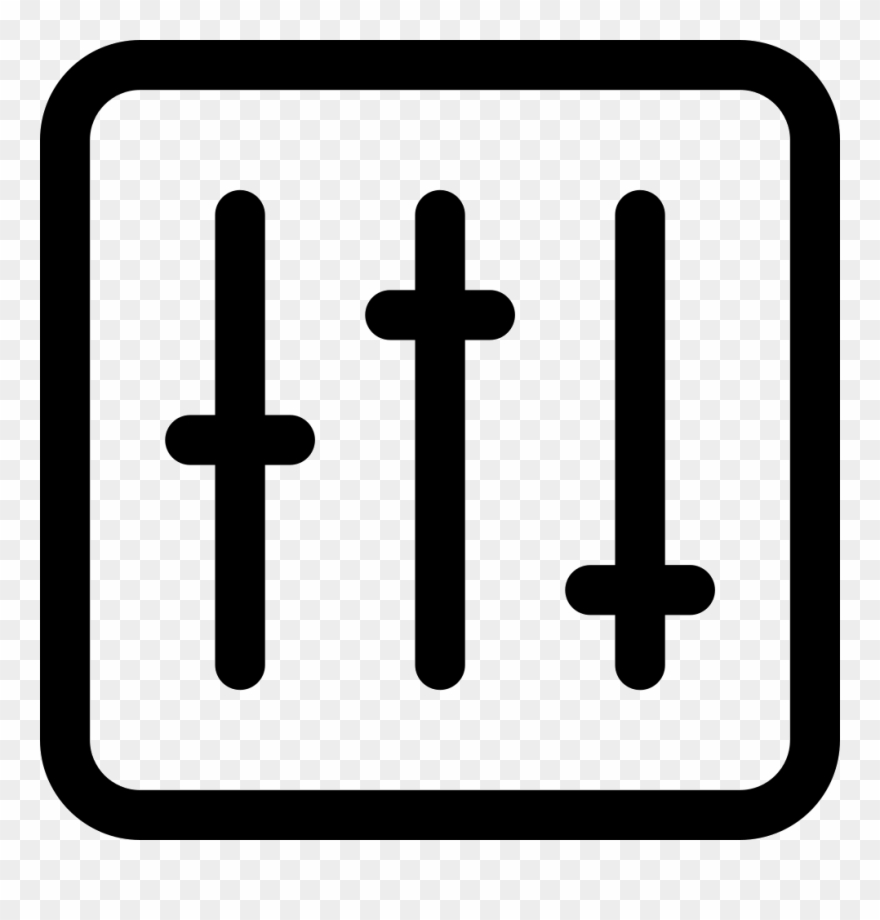 Equilizer Thin Comments Clipart