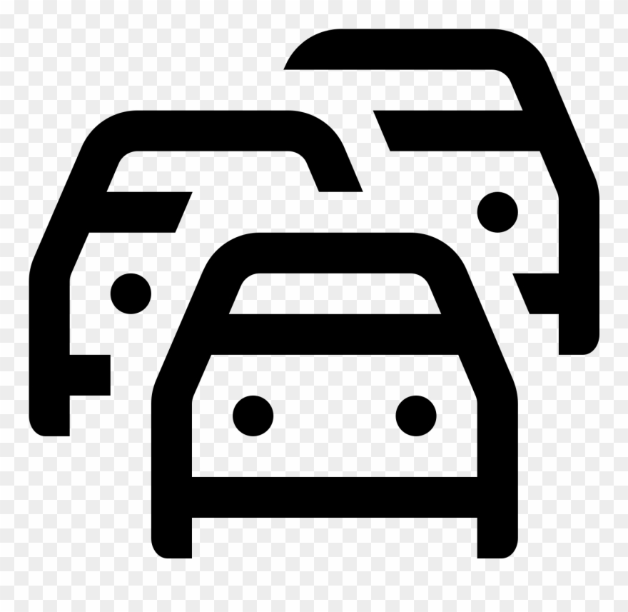 This Is An Icon Representing A Traffic Jam Clipart
