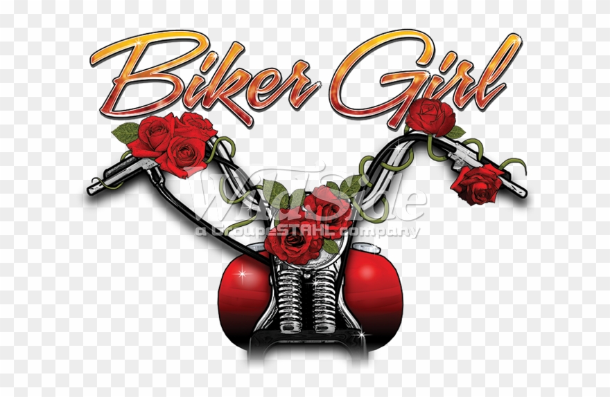 Bike & Roses Clipart