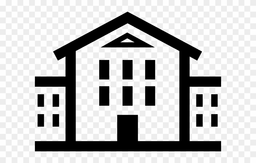 White House Clipart High School Building - Png Download