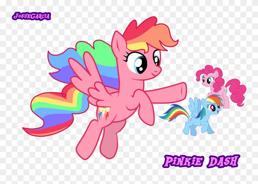 Pinkie Pie And Rainbow Dash Fusion, Pinkie Dash By Clipart