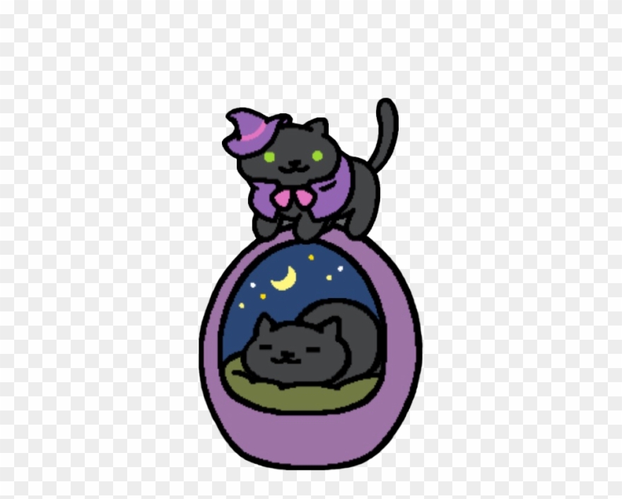 Hermeowne And Smokey With The Nightview Egg Bed Clipart