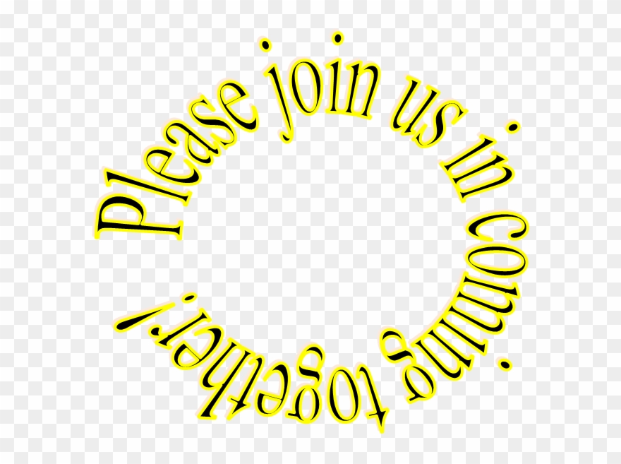 Please Join Us In Coming Together Clipart