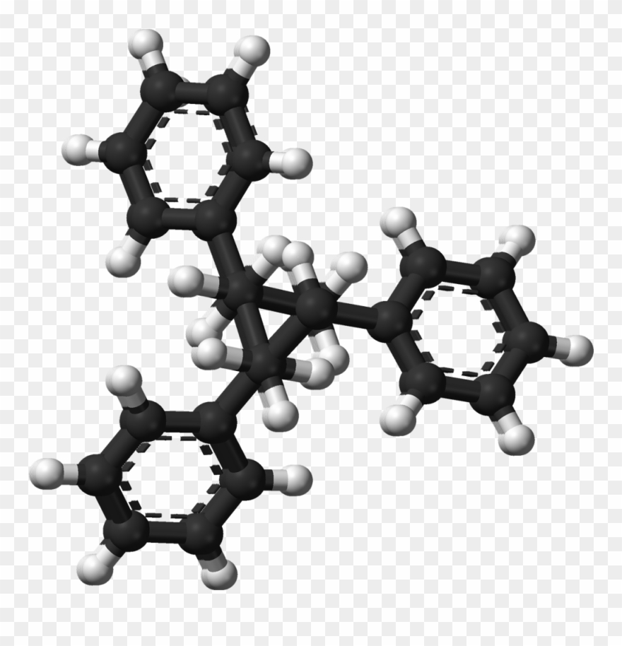 Isotactic Polystyrene Chain Looking Down Axis From Clipart