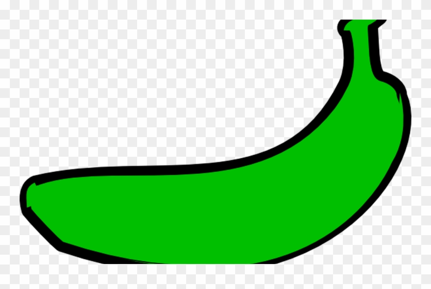 Unripe Banana Clipart Clipground - Png Download