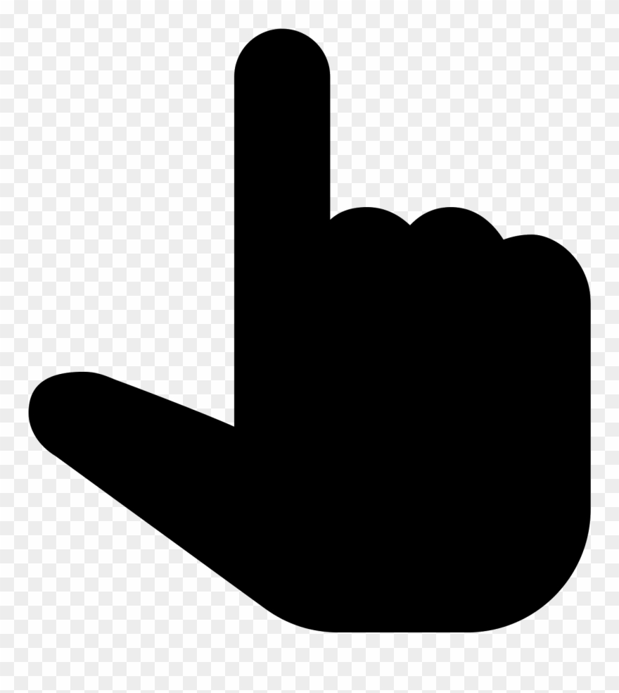 Hand Up Filled Icon Clipart