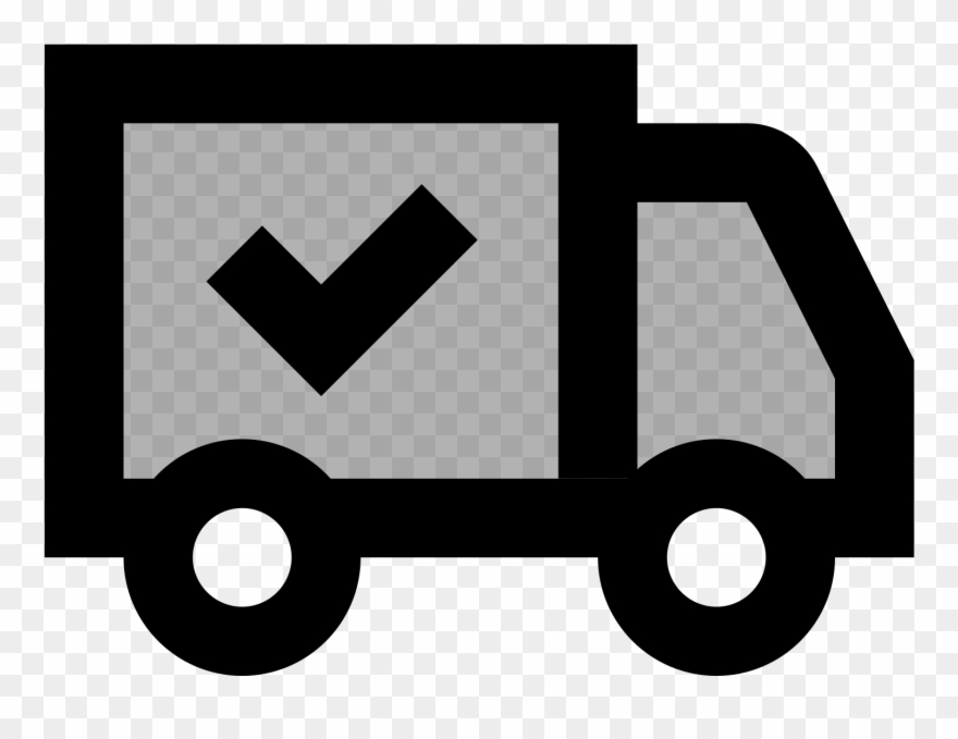 The "shipped" Icon Is A Plain, Black And White Box Clipart