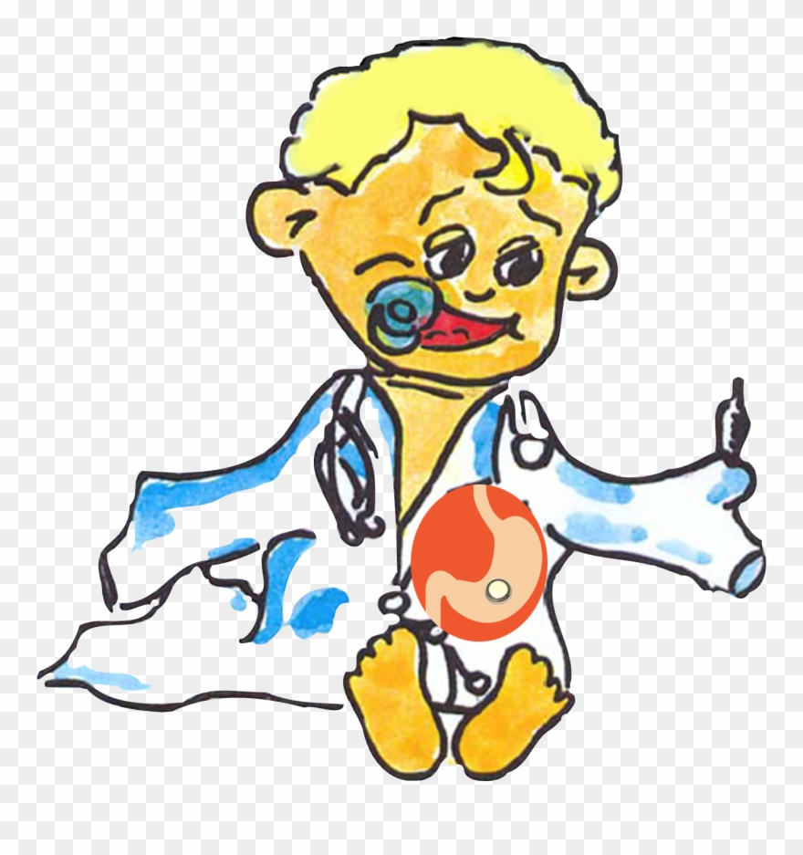 A L'esòfag Quan Són Empassades Pel Infant Clipart