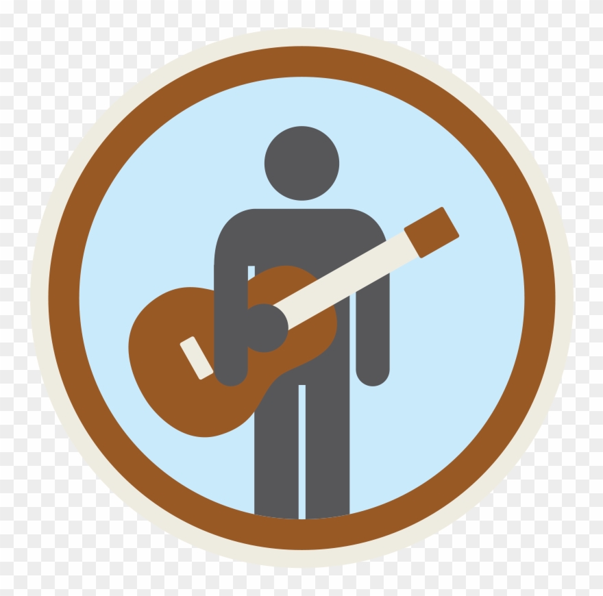 Guitar Badge Clipart