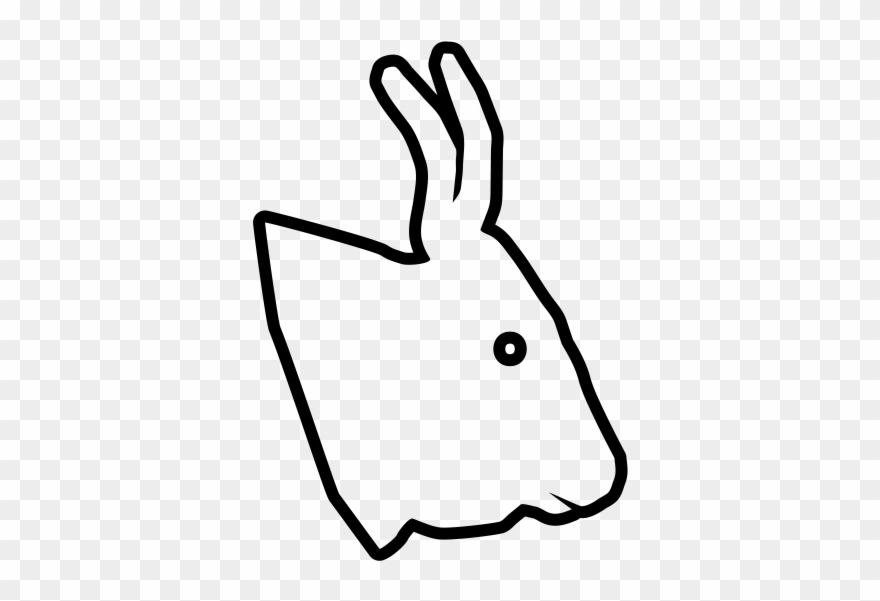 Grey Cattle Rubber Stamp Clipart