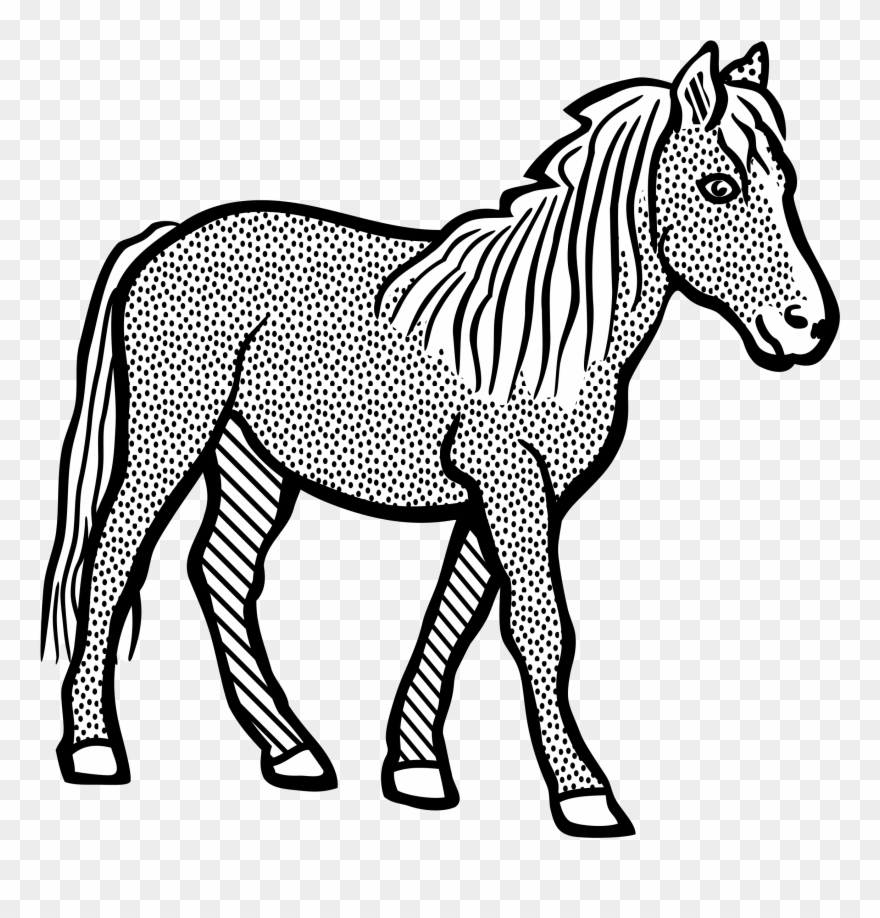 Horse - Lineart Clipart